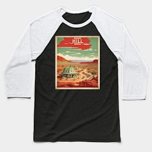 Broken Hill Australia Vintage Travel Poster Baseball T-Shirt